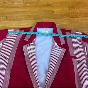 Stylish Men's Red Striped Blazer